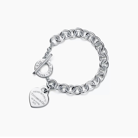 Tiffany Heart Tag Toggle Bracelet - Picture 1 of 7